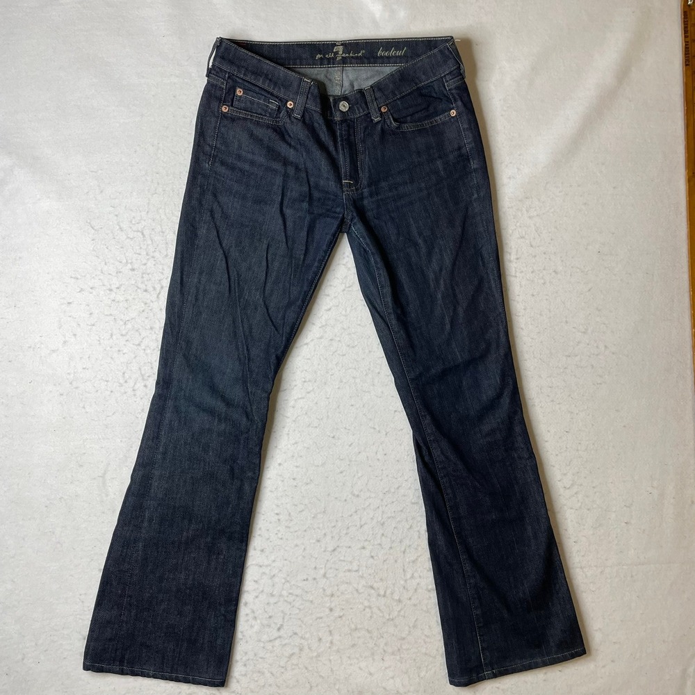 SEVEN‎ FOR ALL MANKIND Bootcut Dark Wash Jeans Women Size 29 Style U075080U080U